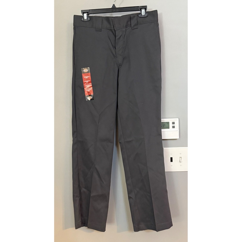 Dickies 874 Flex Work Pants Mens 30x30 Charcoal Grey Original Fit Straight Leg
